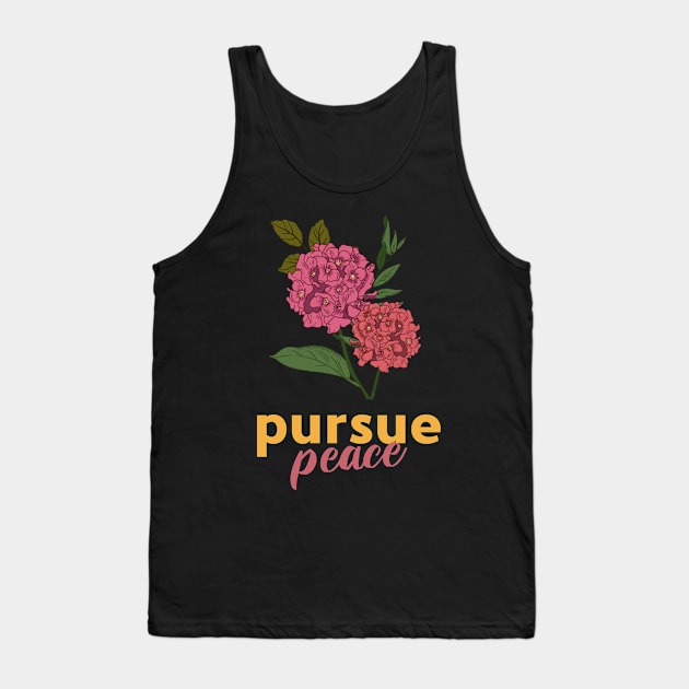 Pursue peace Tank Top by Art Designs